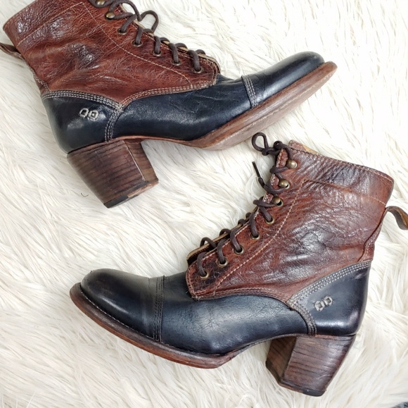 Bed Stu Shoes - BED STU LEATHER HEELED ANKLE BOOT SZ 10